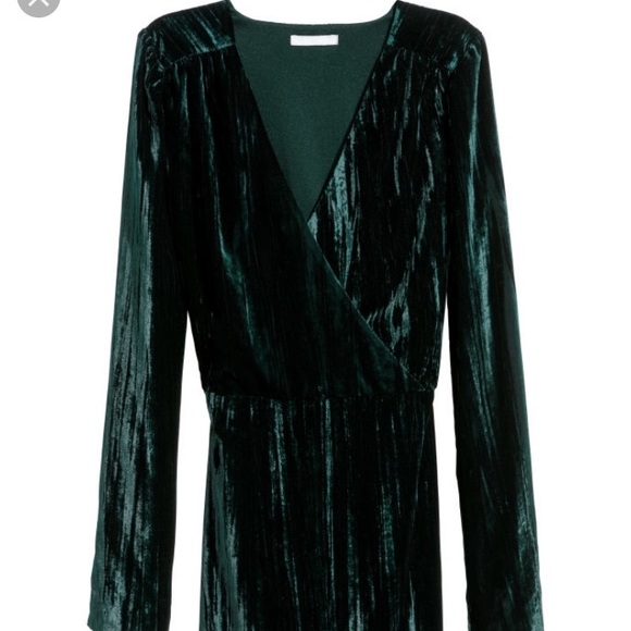 green velvet dress h&m